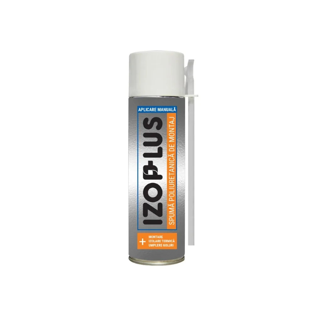 A can of IzoPlus polyurethane assembly foam