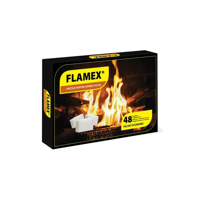 Flamex fire starter tablets / black pack / 48 cubes